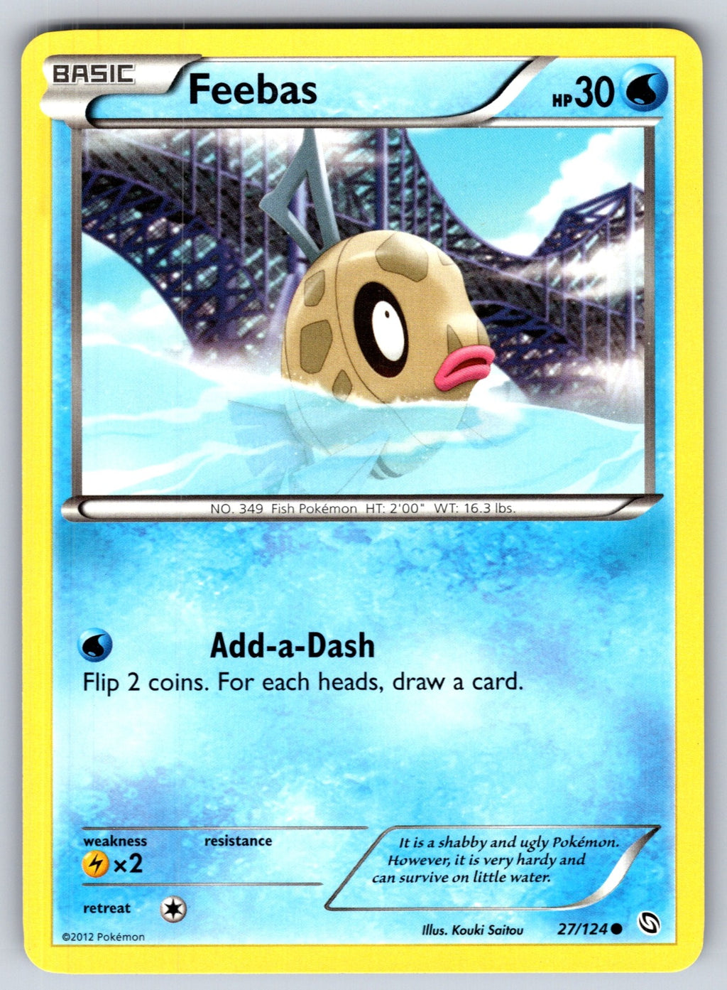 Feebas Common Dragons Exalted 27/124 LP 2012