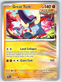 Great Tusk Uncommon SV: Prismatic Evolutions 055/131 NM 2025