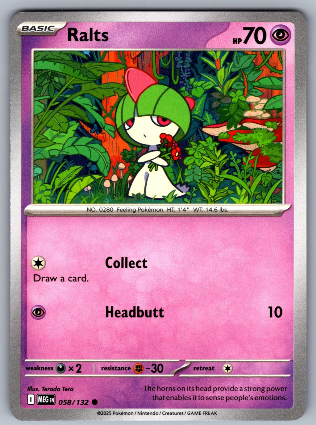 Ralts Common ME01: Mega Evolution 058/132 NM 2025