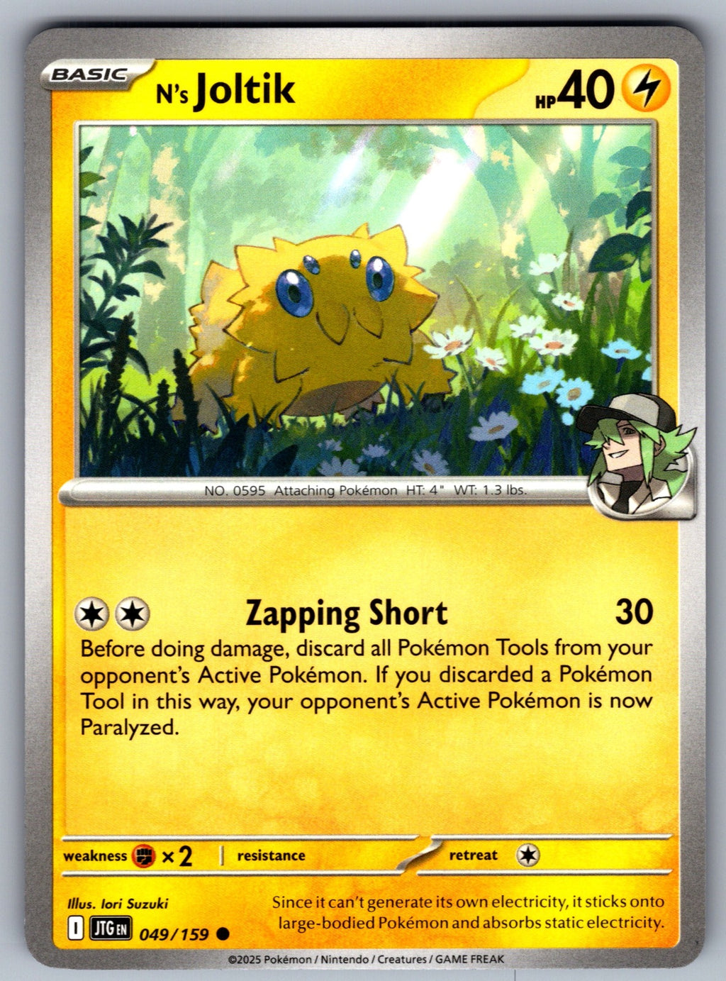 N's Joltik Common SV09: Journey Together 049/159 NM 2025