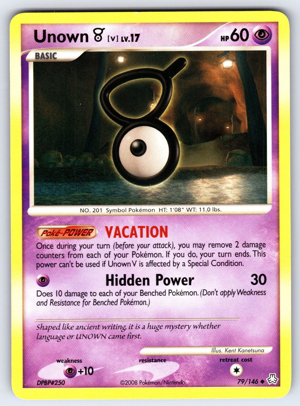 Unown (V) Uncommon Legends Awakened 79/146 LP 2008