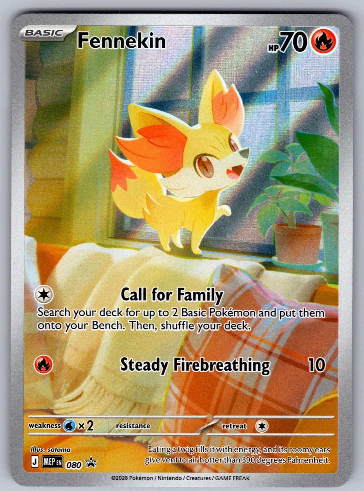 Fennekin Holo Promo ME: Mega Evolution Promo 080 NM 2025