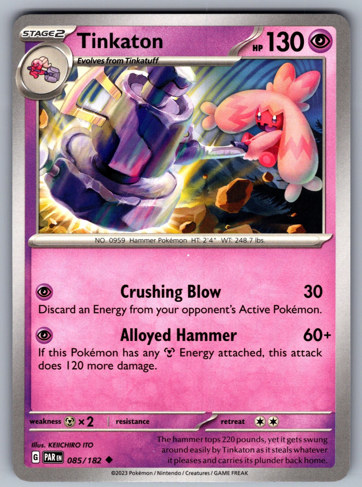 Tinkaton Uncommon SV04: Paradox Rift 085/182 NM 2023