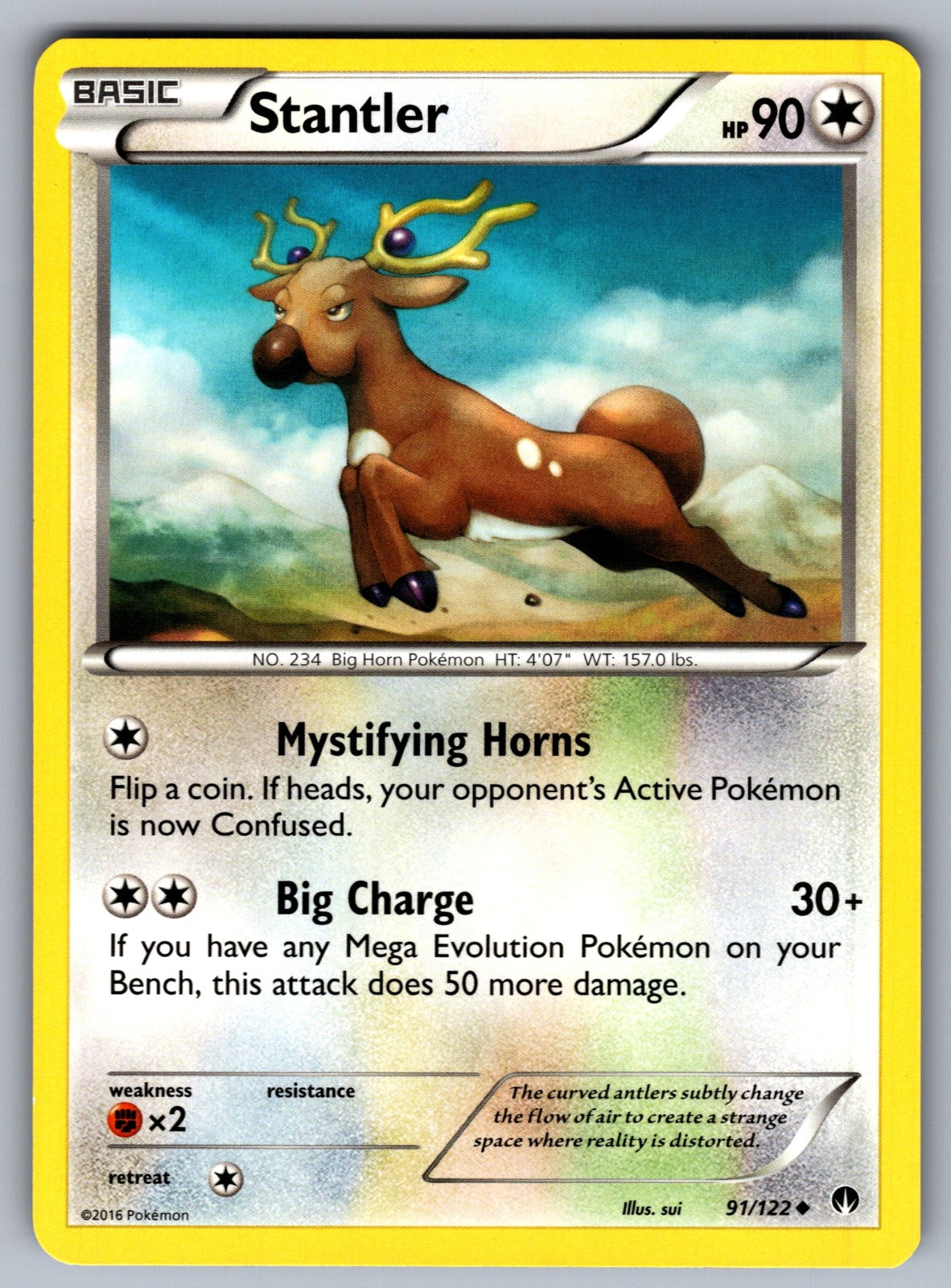 Stantler Uncommon XY - BREAKpoint 91/122 LP 2016