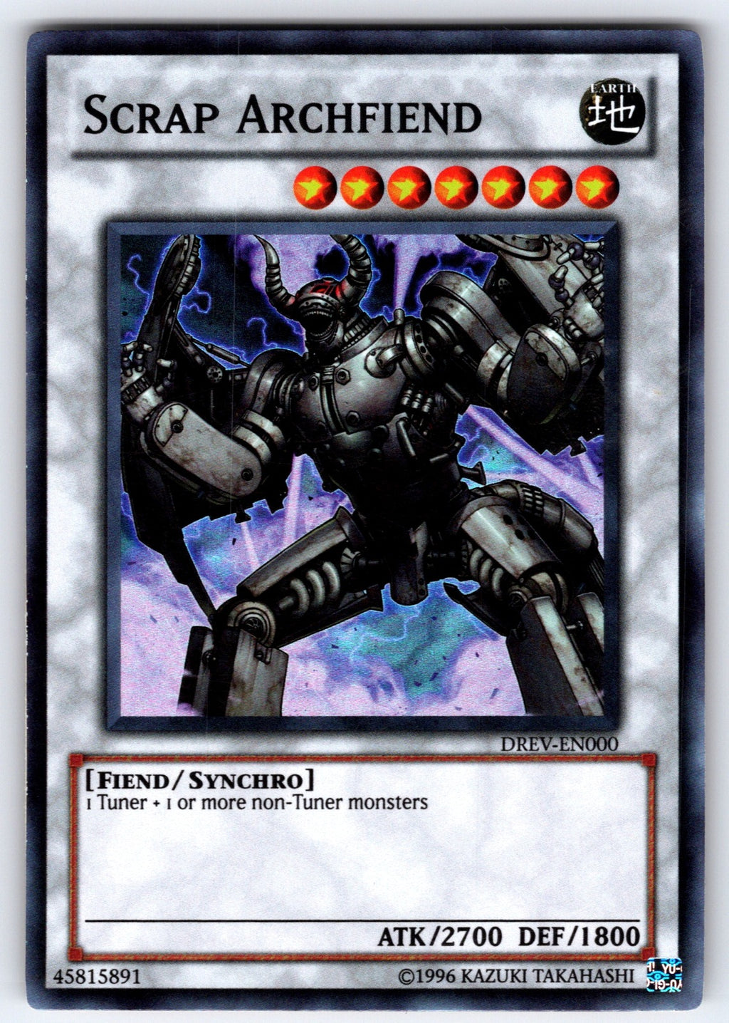 Scrap Archfiend Unlimited Super Rare Duelist Revolution DREV-EN000 NM 2010