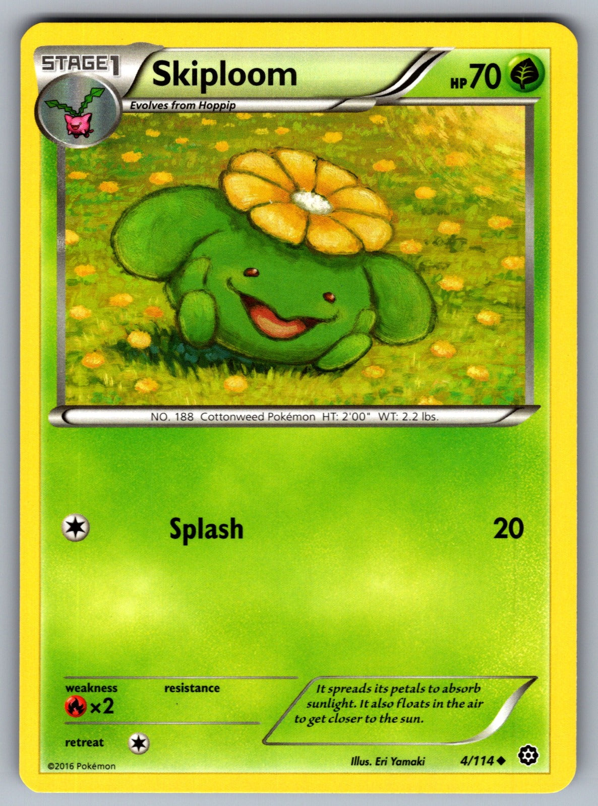 Skiploom Uncommon XY - Steam Siege 4/114 LP 2016