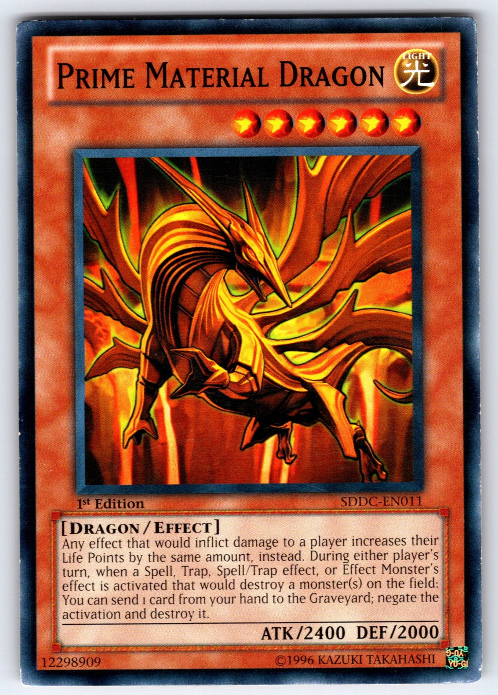 Prime Material Dragon 1st Edition Common Structure Deck: Dragons Collide SDDC-EN