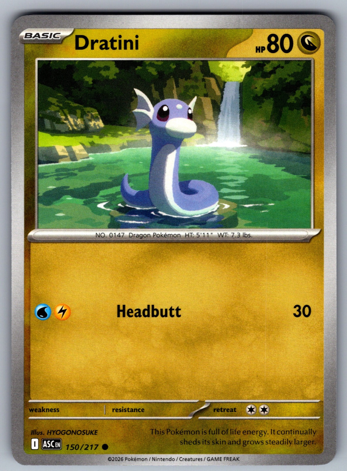 Dratini Common ME: Ascended Heroes 150/217 NM 2026