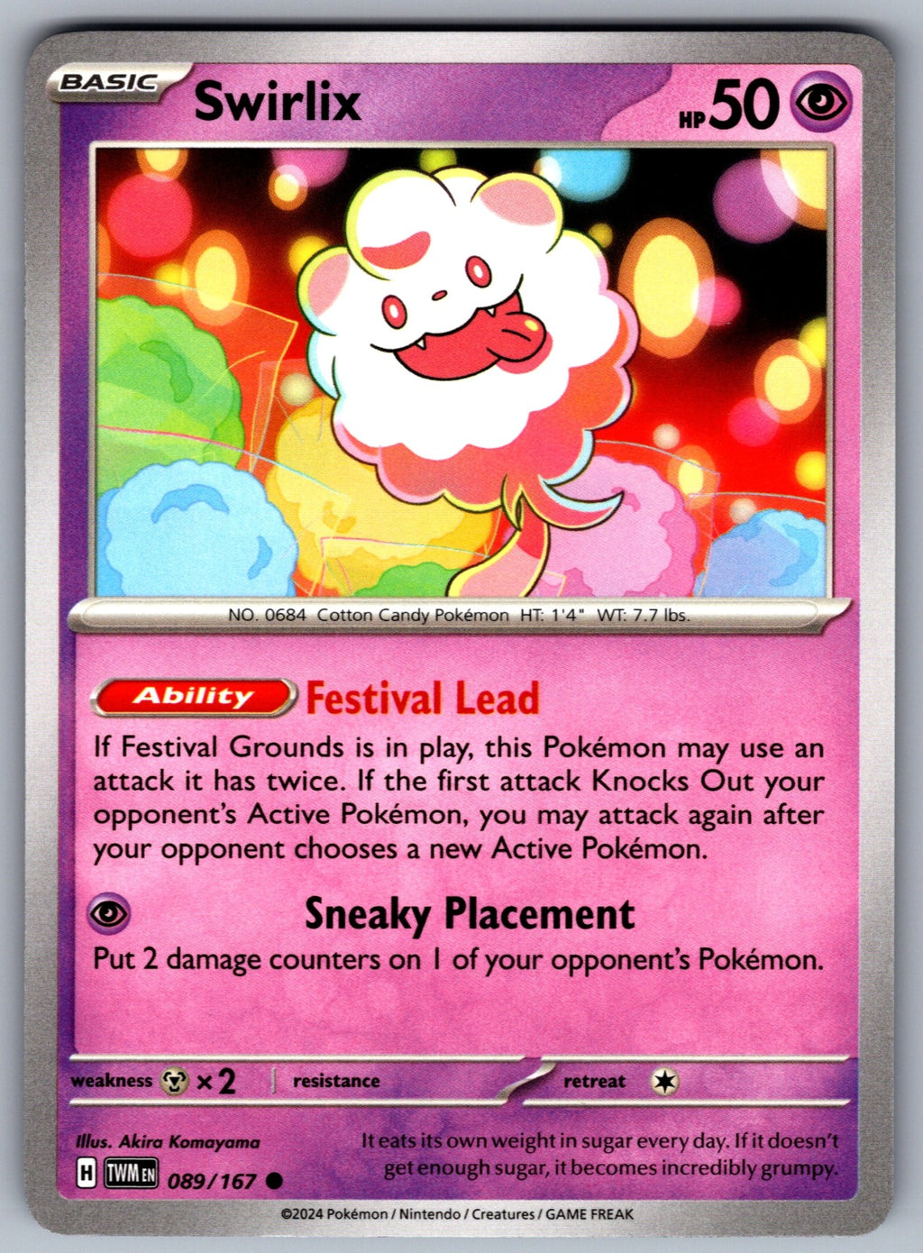 Swirlix Common SV06: Twilight Masquerade 089/167 NM 2024