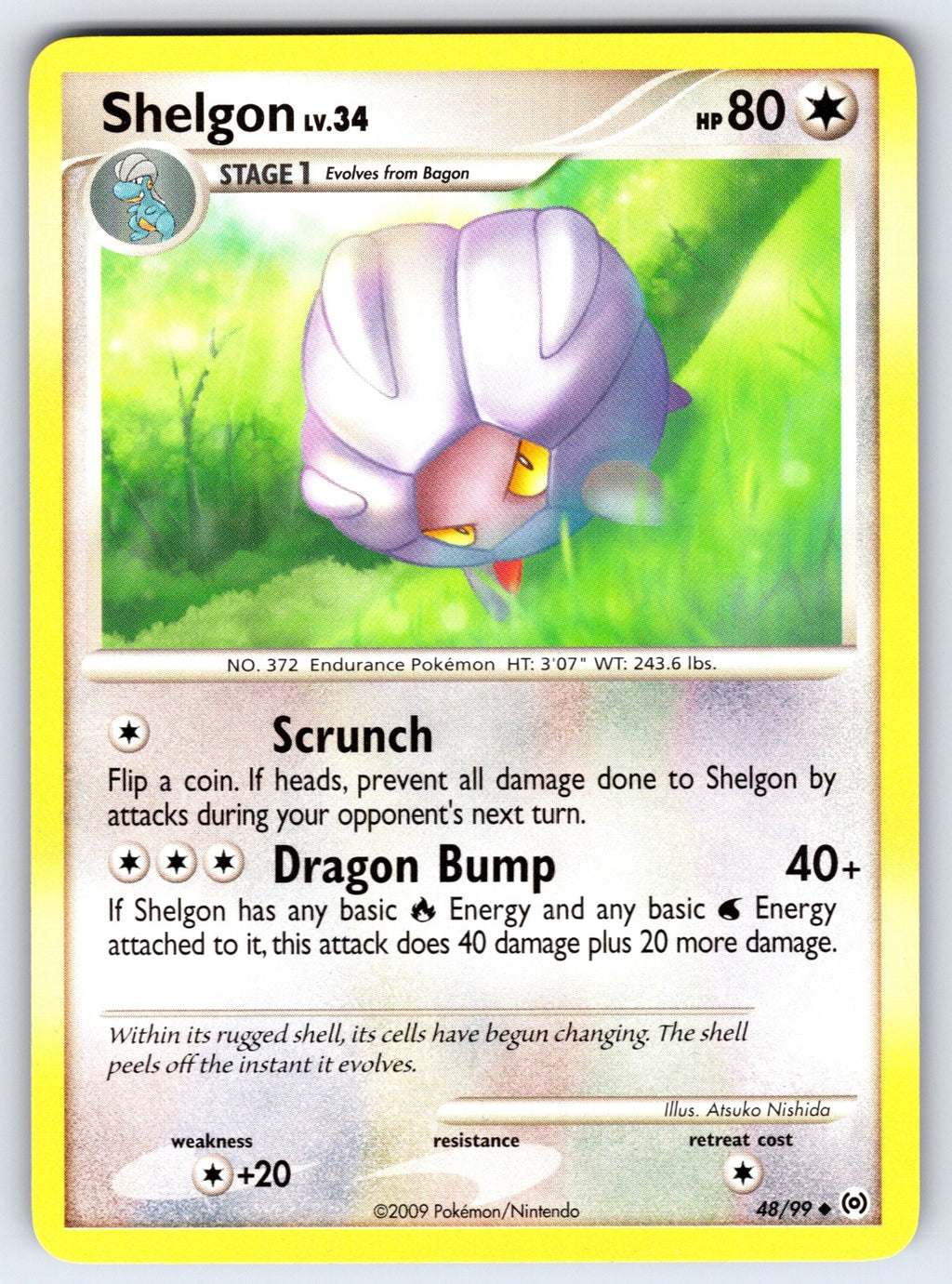 Shelgon Uncommon Arceus 48/99 LP 2009