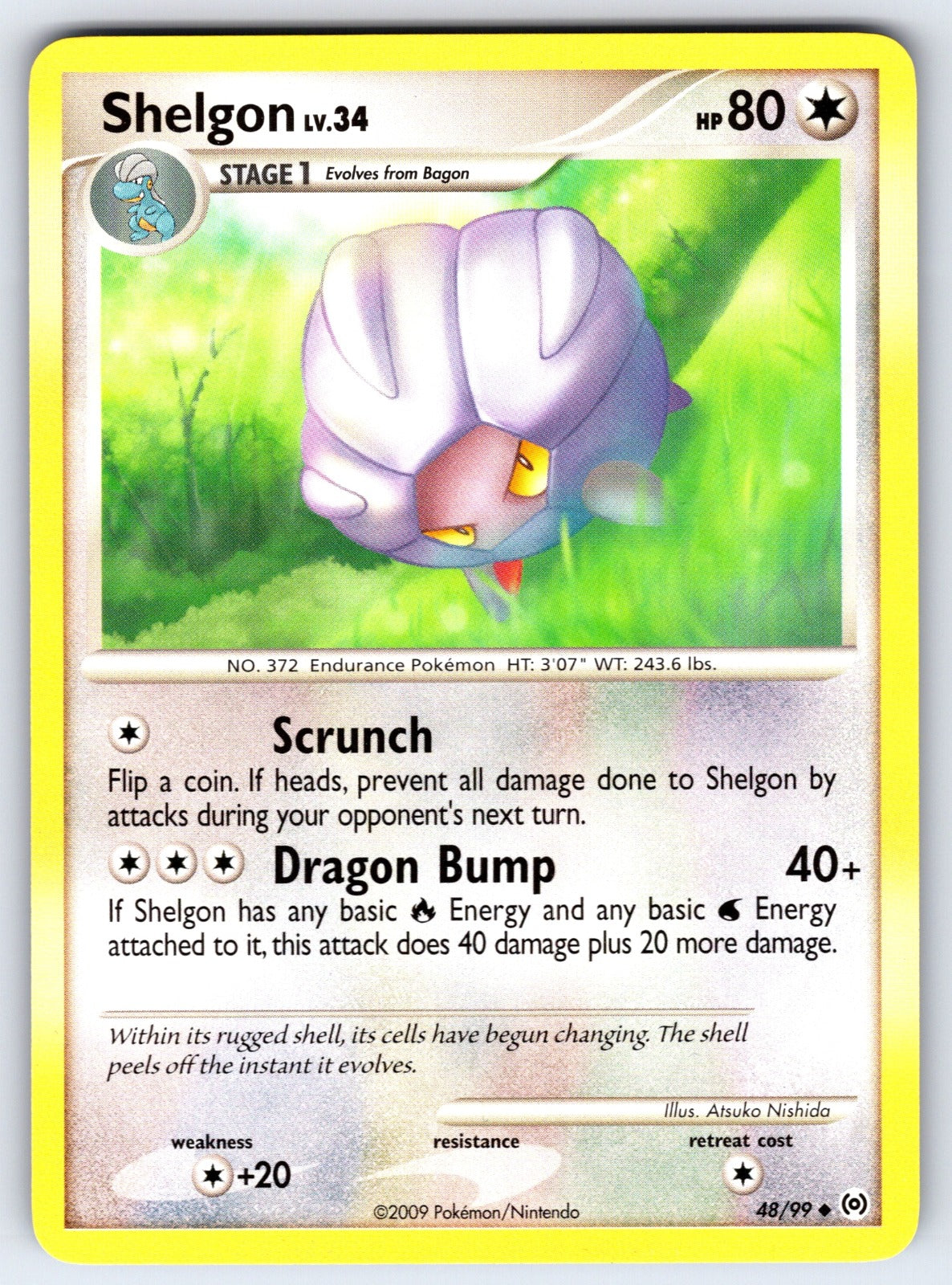Shelgon Uncommon Arceus 48/99 LP 2009