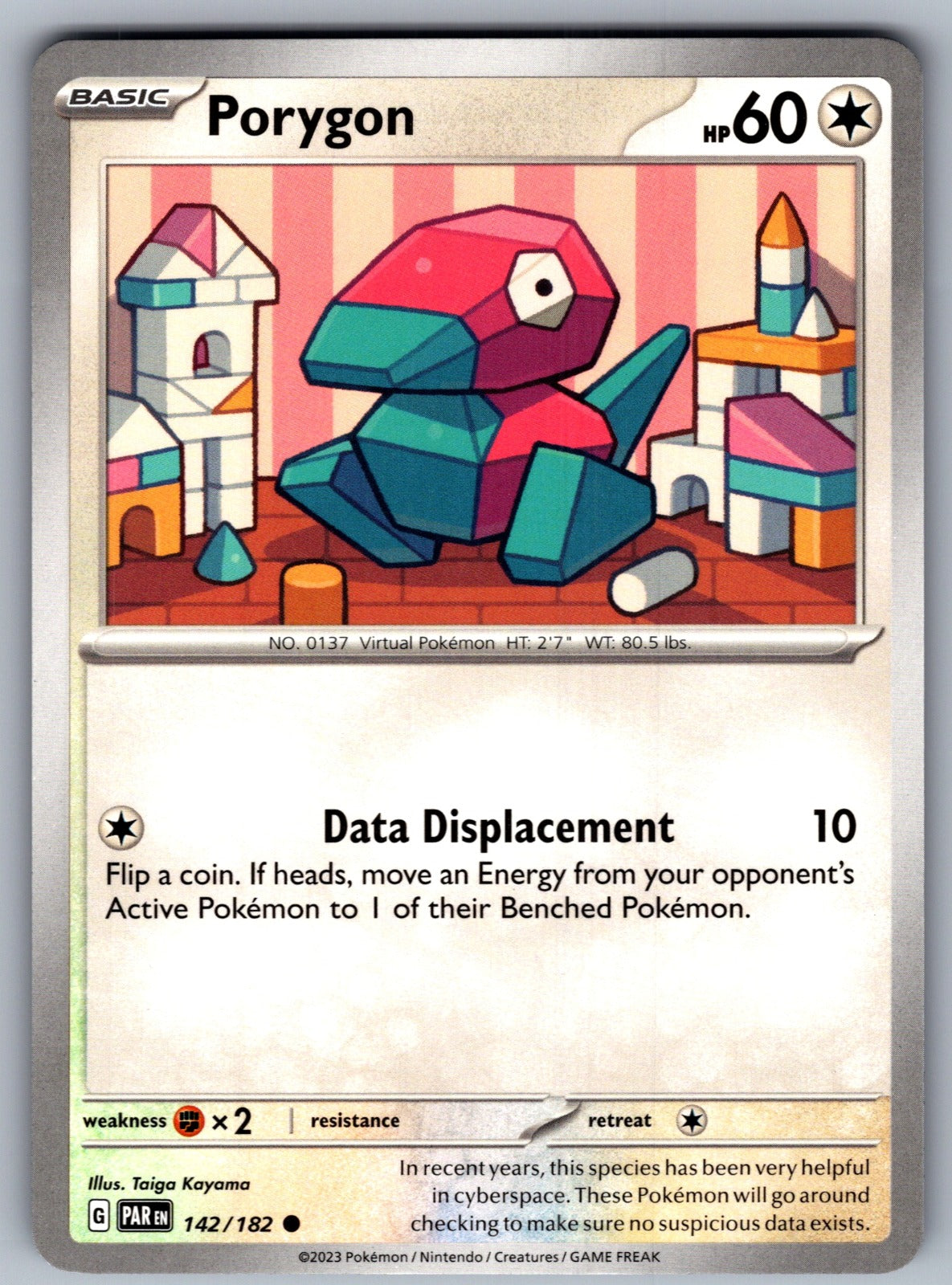 Porygon Common SV04: Paradox Rift 142/182 NM 2023