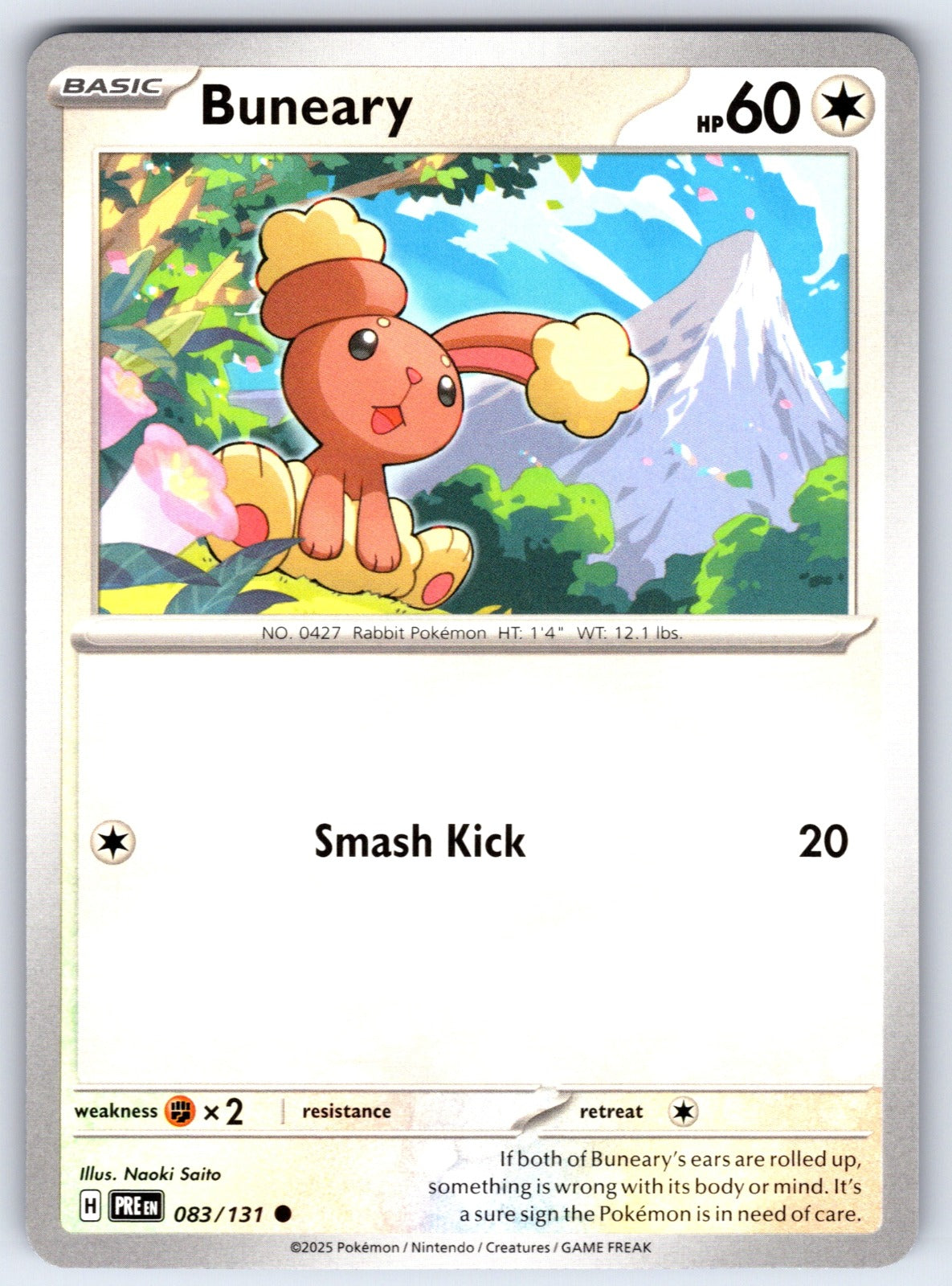 Buneary Common SV: Prismatic Evolutions 083/131 NM 2025