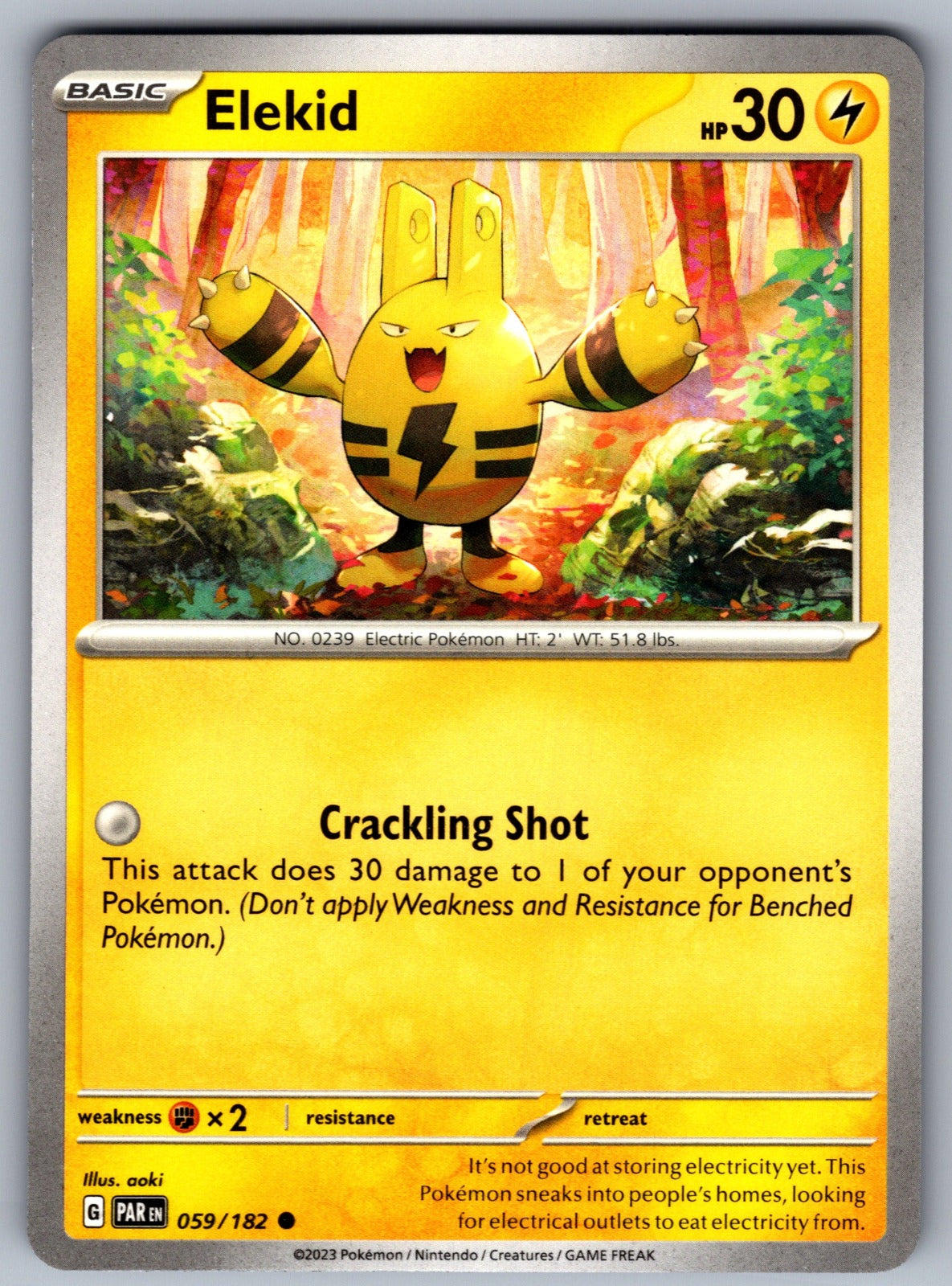Elekid Common SV04: Paradox Rift 059/182 NM 2023