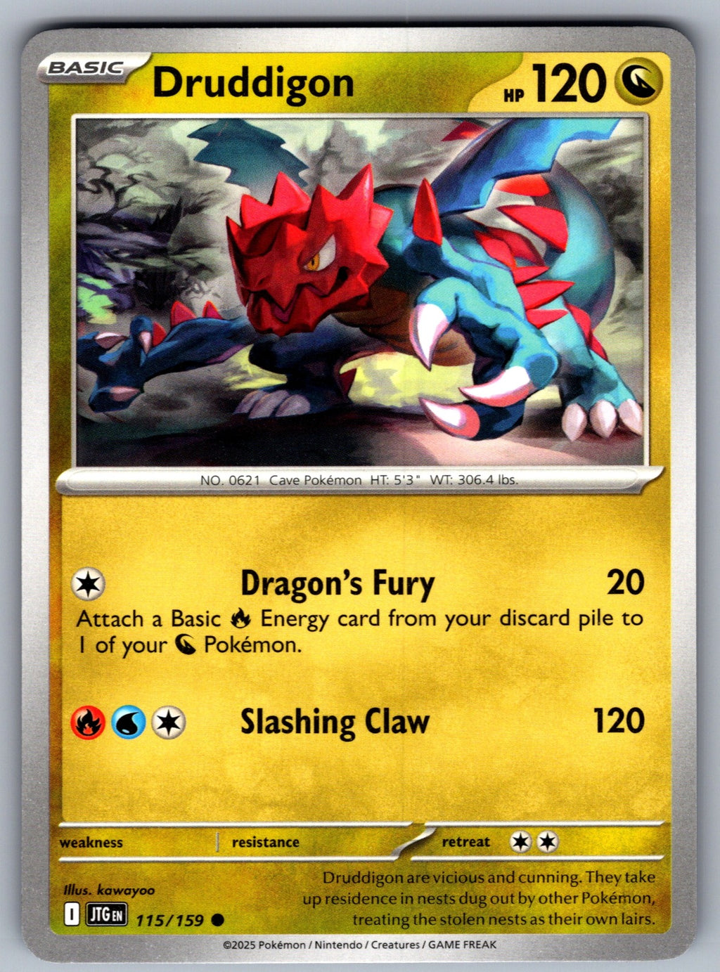 Druddigon Common SV09: Journey Together 115/159 NM 2025