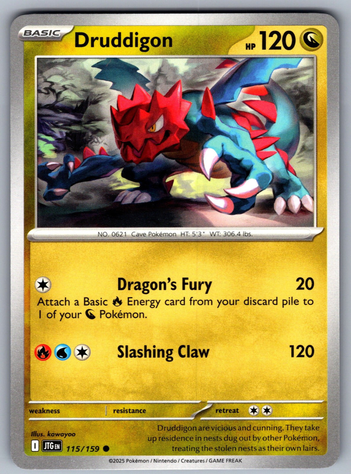 Druddigon Common SV09: Journey Together 115/159 NM 2025