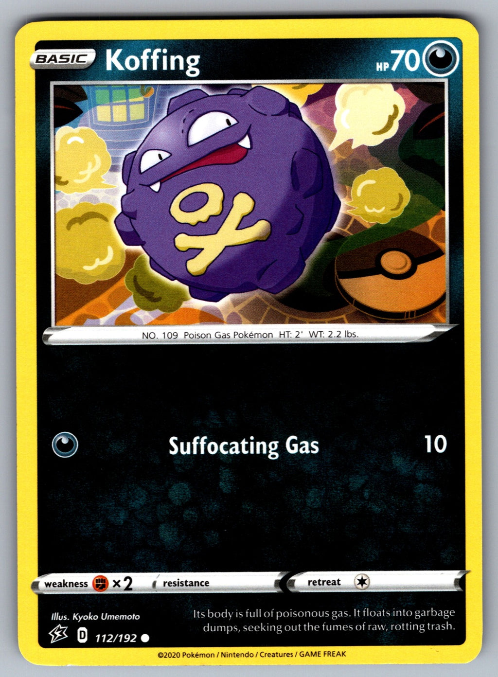 Koffing Common SWSH02: Rebel Clash 112/192 NM 2020