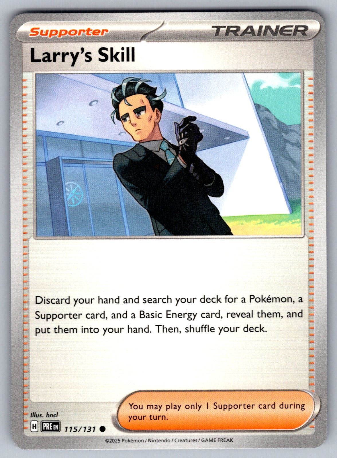 Larry's Skill Common SV: Prismatic Evolutions 115/131 NM 2025