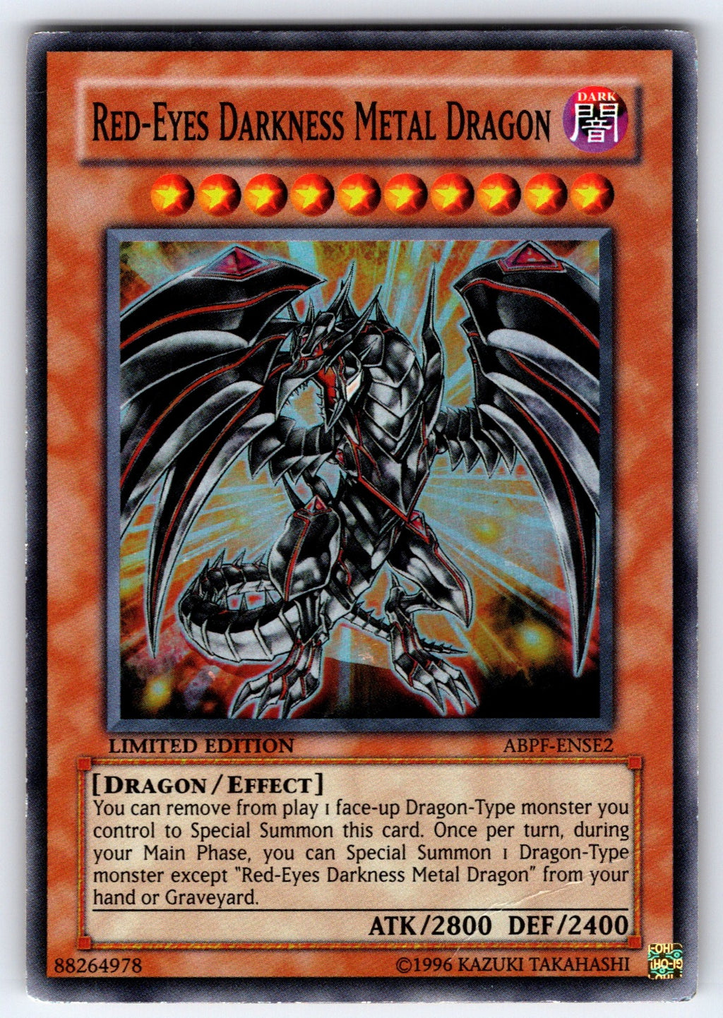 Red-Eyes Darkness Metal Dragon Limited Super Rare Absolute Powerforce ABPF-ENSE2