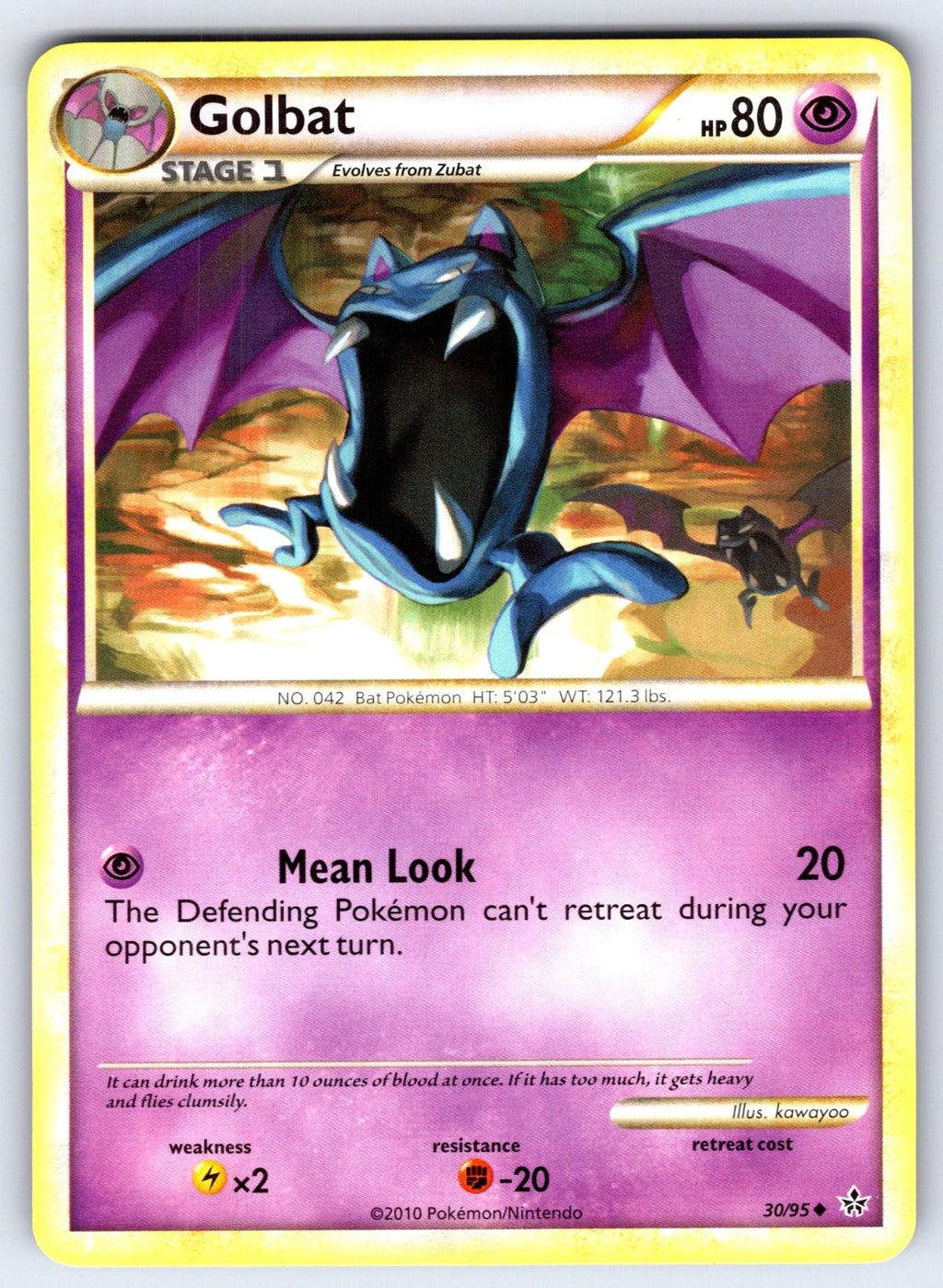 Golbat Uncommon Unleashed 30/95 LP 2010