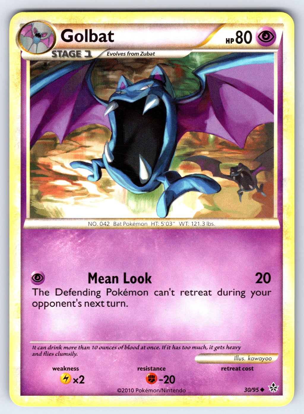 Golbat Uncommon Unleashed 30/95 LP 2010