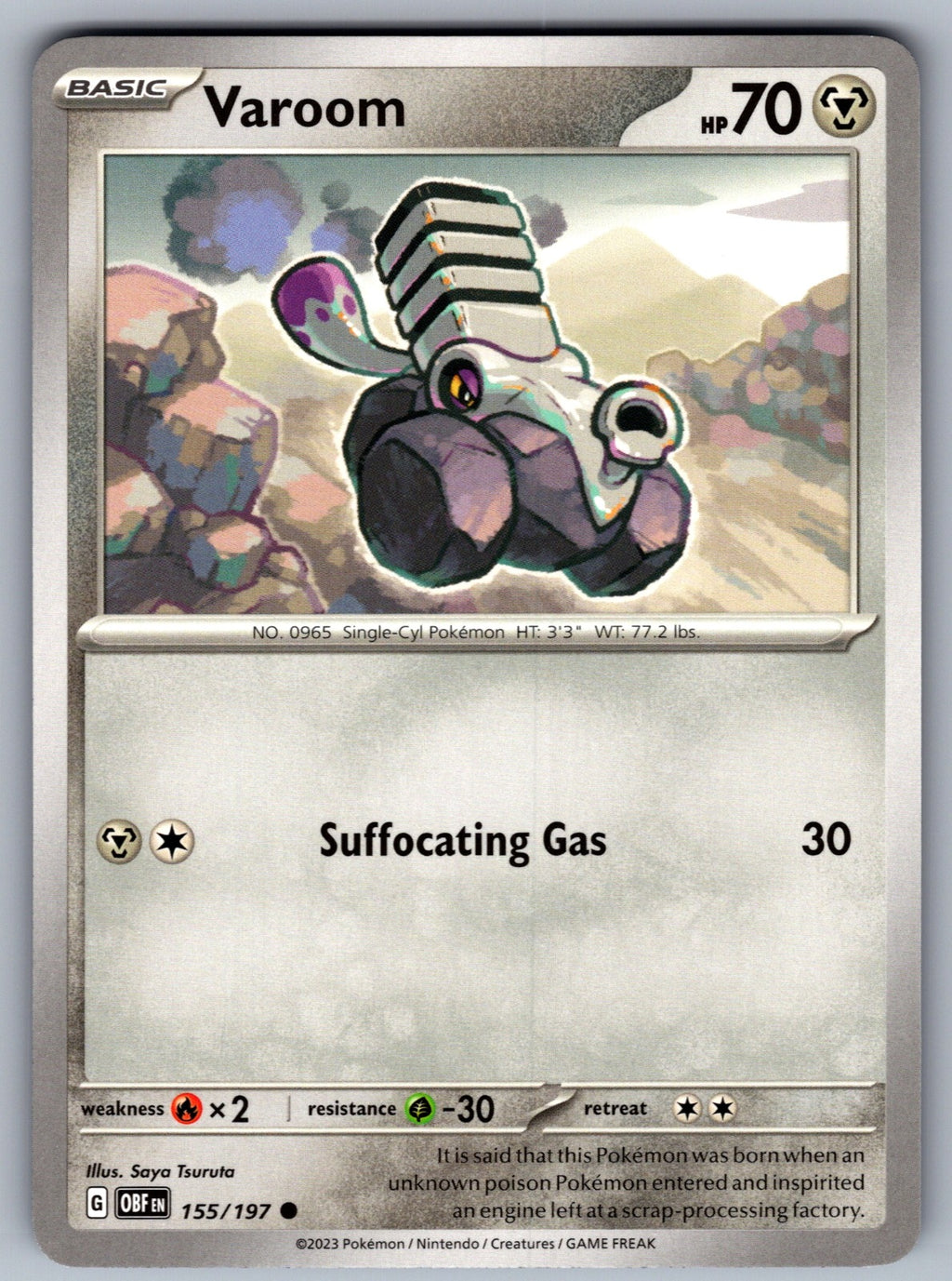 Varoom Common SV03: Obsidian Flames 155/197 NM 2023