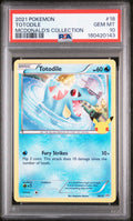 2021 POKEMON MCDONALD'S COLLECTION #18 TOTODILE MCDONALD'S COLLECTION PSA 10
