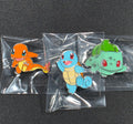 Pokemon Go Starter x3 Pin Set : Charmander, Squirtle, Bulbasaur