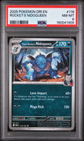 2025 POKEMON DRI EN-DESTINED RIVALS #116 ROCKET'S NIDOQUEEN PSA 8