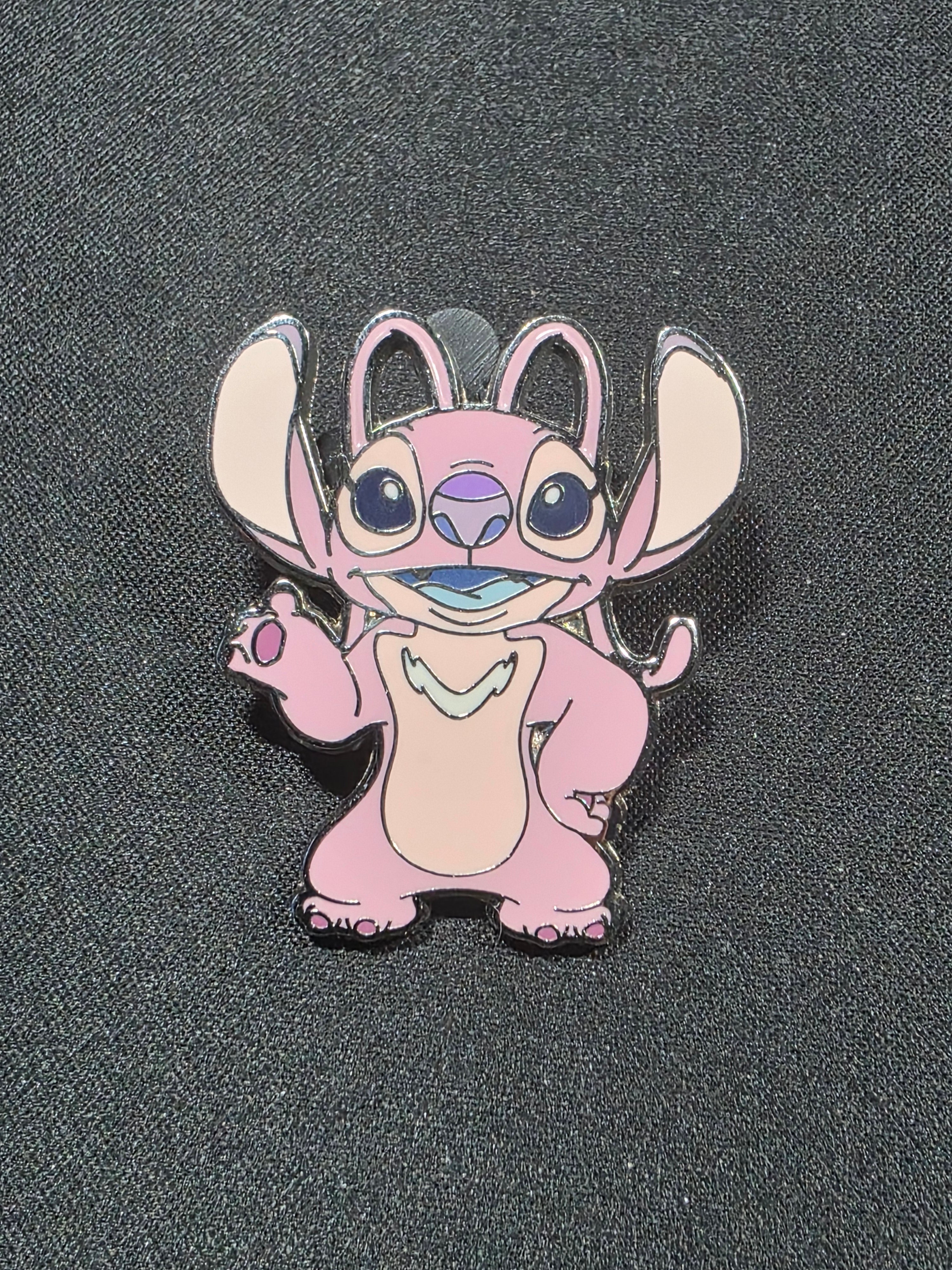 Disney Lilo & Stitch Pink Angel Pin Lapel Enamel Collectible