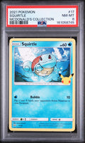 2021 POKEMON MCDONALD'S COLLECTION #17 SQUIRTLE MCDONALD'S COLLECTION PSA 8