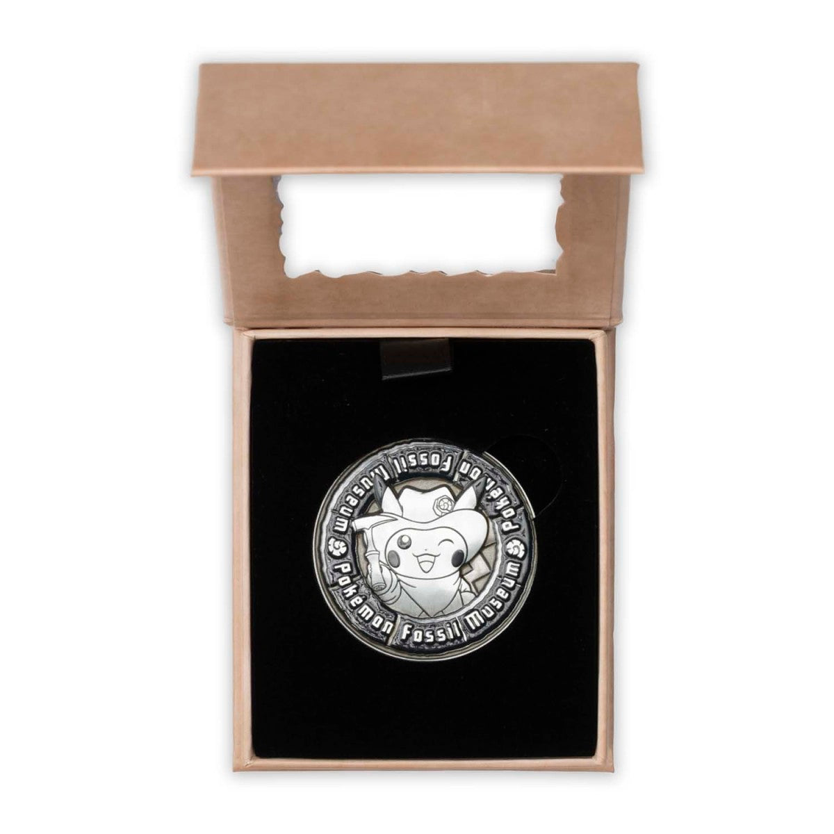 Pokémon Fossil Museum: Excavator Pikachu & Tyrantrum Skeleton Commemorative Coin