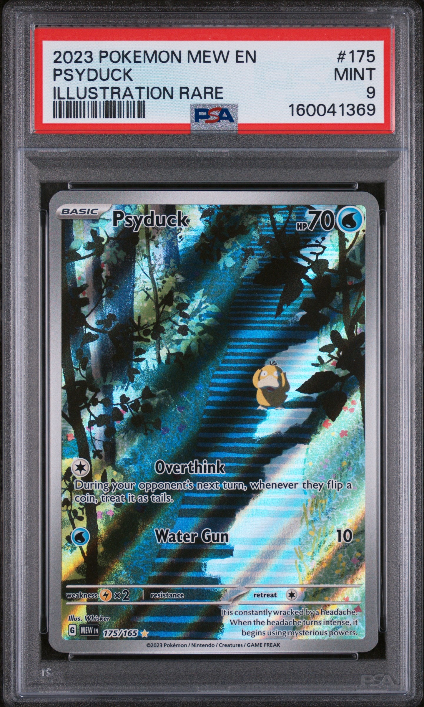 2023 POKEMON MEW EN-151 #175 PSYDUCK ILLUSTRATION RARE PSA 9