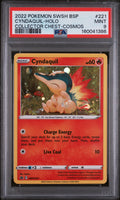 2022 POKEMON SWSH BLACK STAR PROMO #221 CYNDAQUIL-HOLO COLLECTOR CHEST-COSMOS PSA 9