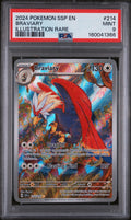 2024 POKEMON SSP EN-SURGING SPARKS #214 BRAVIARY ILLUSTRATION RARE PSA 9