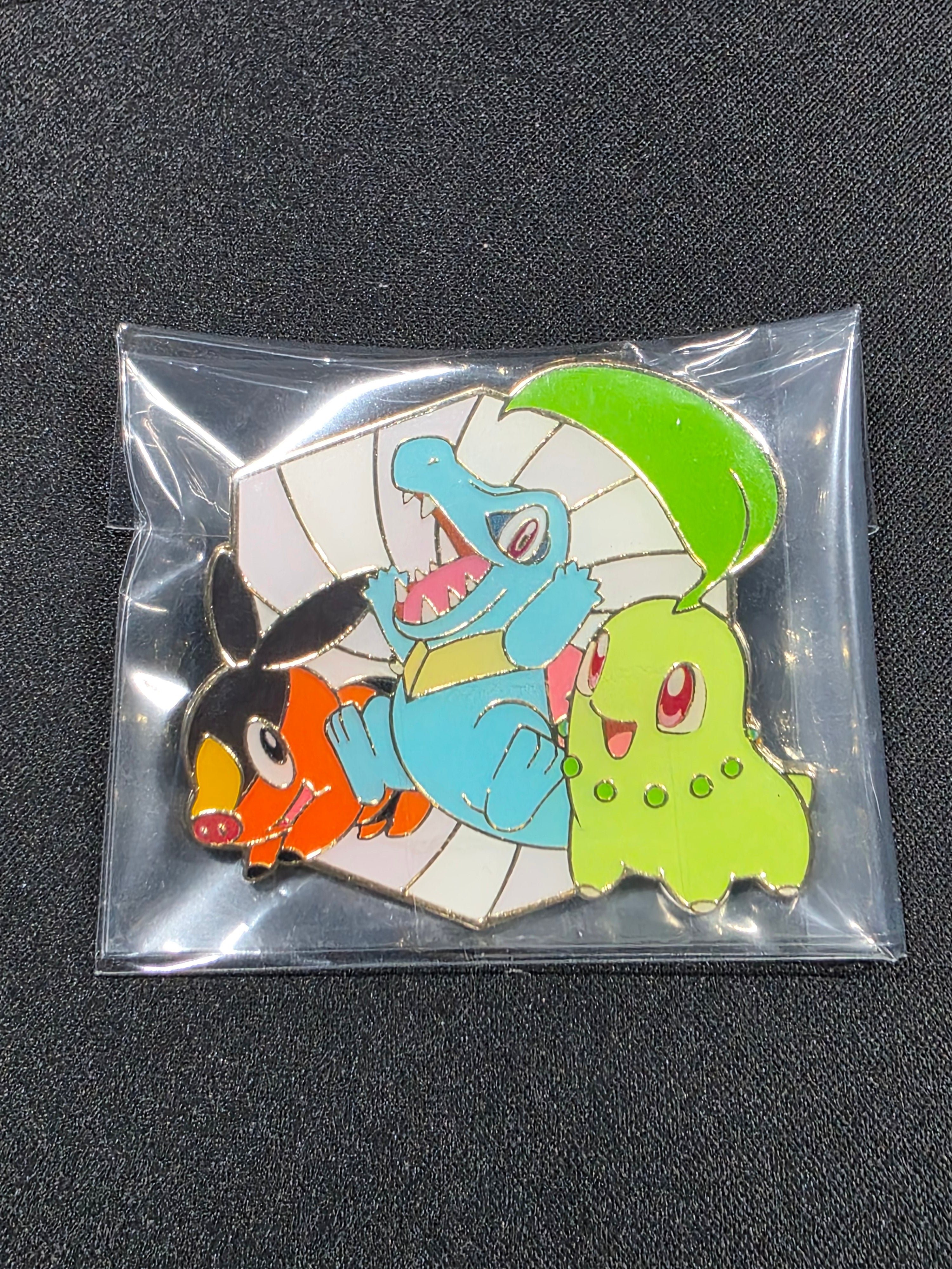 Totodile Chikorita Tepig Ascended Heroes Starter Pokemon Pin - Sealed / New!