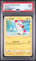 2021 POKEMON SWORD & SHIELD FUSION STRIKE #089 PLUSLE FUSION STRIKE PSA 9