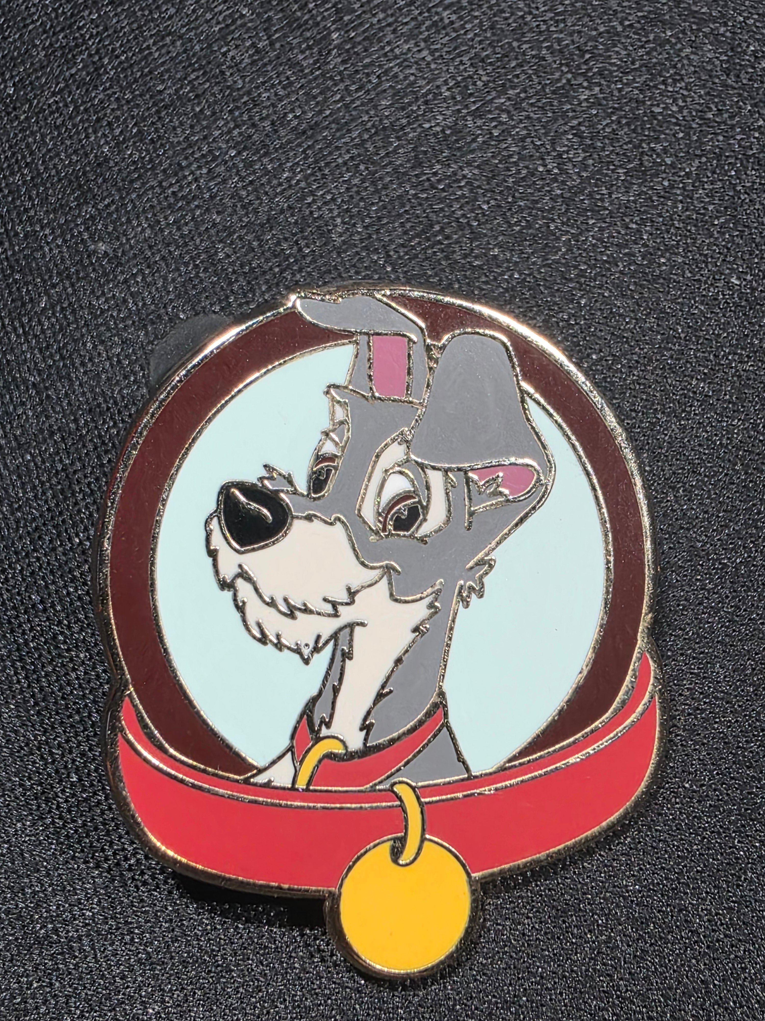 Disney Parks Magical Mystery Tramp Dog Collar Trading Pin Lady And The Tramp