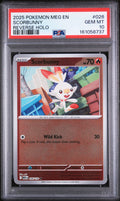 2025 POKEMON MEG EN-MEGA EVOLUTION #026 SCORBUNNY REVERSE HOLO PSA 10