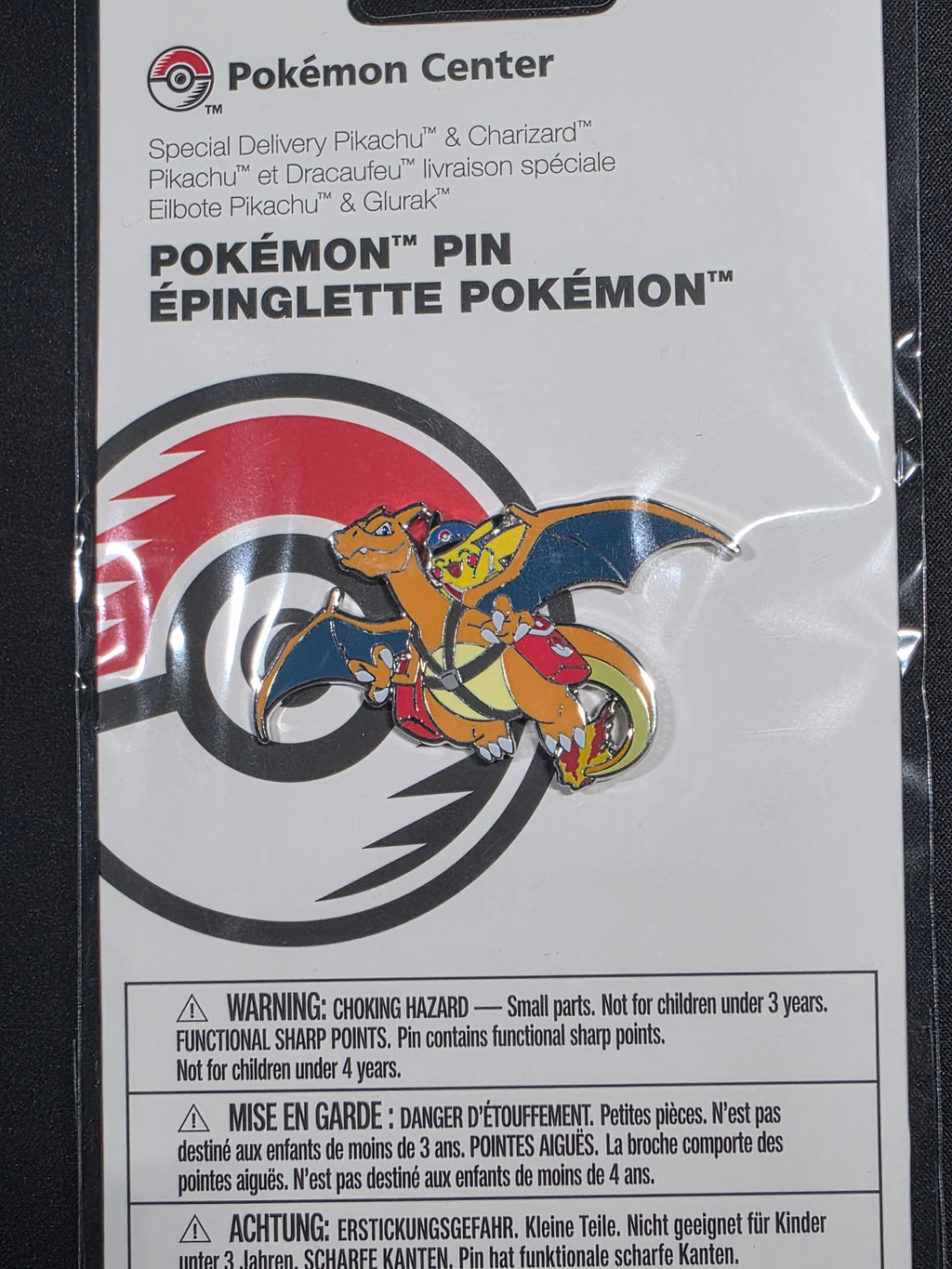 Special Delivery Pikachu & Charizard Pokémon Pin
