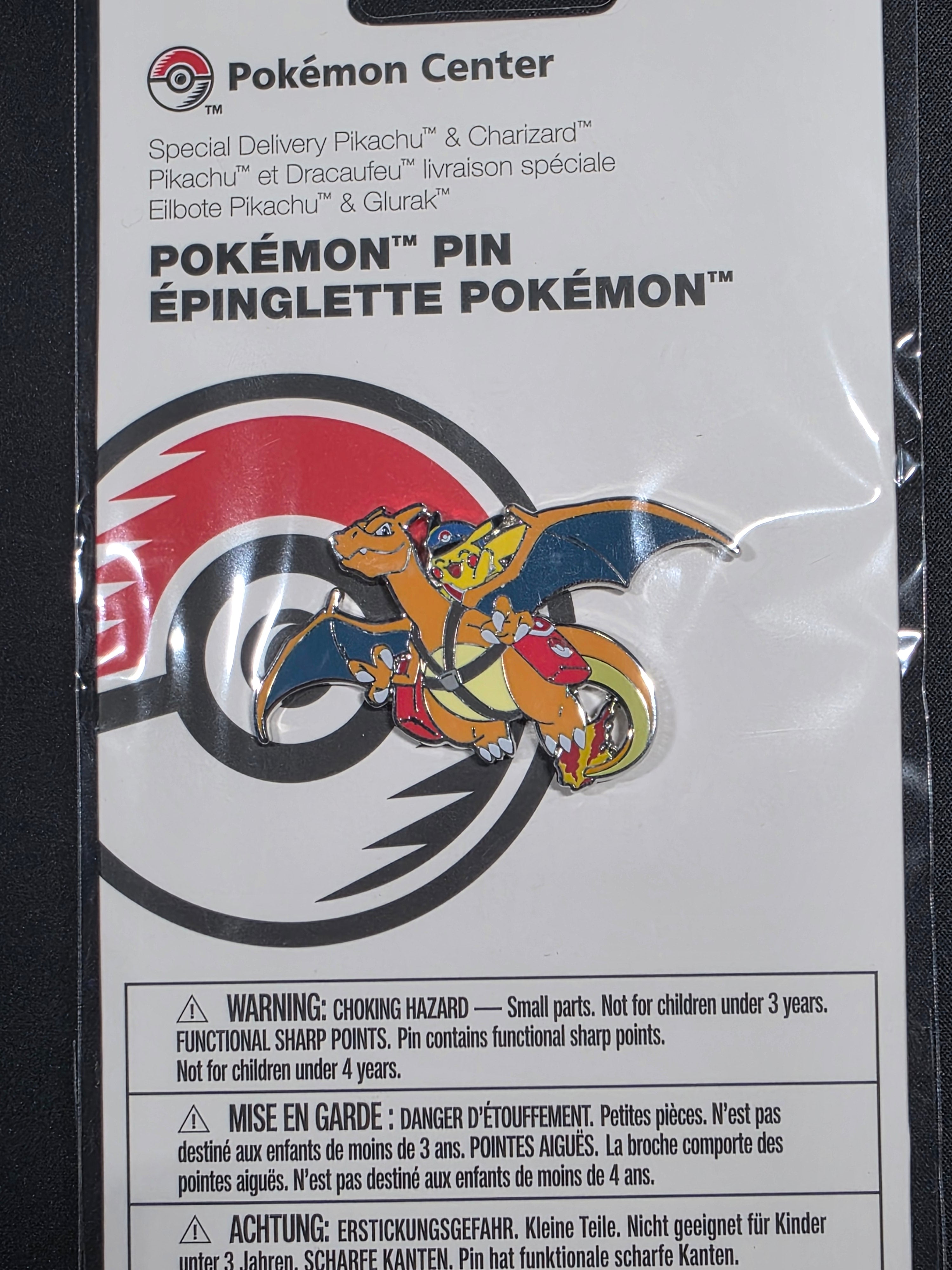 Special Delivery Pikachu & Charizard Pokémon Pin