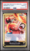 2026 ONE PIECE OP15-EB04-ADVENTURE ON KAMI'S ISLAND #098 MONKEY D. LUFFY PSA 10