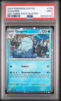 2024 POKEMON SVP EN-SV BLACK STAR PROMO #156 QUAGSIRE SSP THREE PACK BLISTER