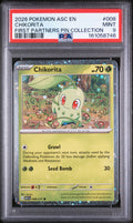 2026 POKEMON ASC EN-ASCENDED HEROES #008 CHIKORITA FIRST PARTNERS PIN COLLECTION PSA 9