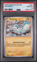 2025 POKEMON MEG EN-MEGA EVOLUTION #051 PACHIRISU PSA 10