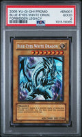 2005 YU-GI-OH! PROMO #EN001 BLUE-EYES WHITE DRGN. FORBIDDEN LEGACY PSA 2