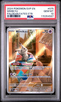 2024 POKEMON SVP EN-SV BLACK STAR PROMO #075 MIMIKYU PALDEAN FATES ETB PSA 10